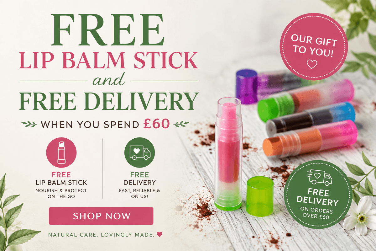 Free Delivery - Free Lip Balm Stick!
